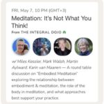 Meditation – It’s Not What You Think